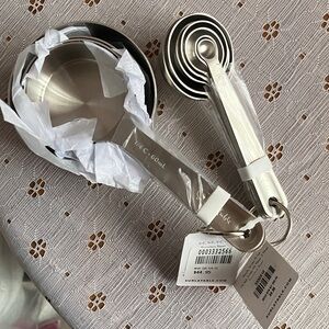 Sur La Table Silver Measuring Cups and Spoons Set